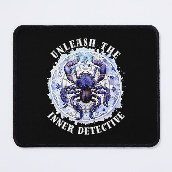 Item preview, Unleash The Inner Detective. scorpio quote designed and sold by ZodiacWonders.