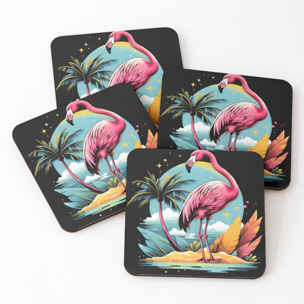 Item preview, Flamingo Island generative ai and Illustration designed and sold by Casanova7000.