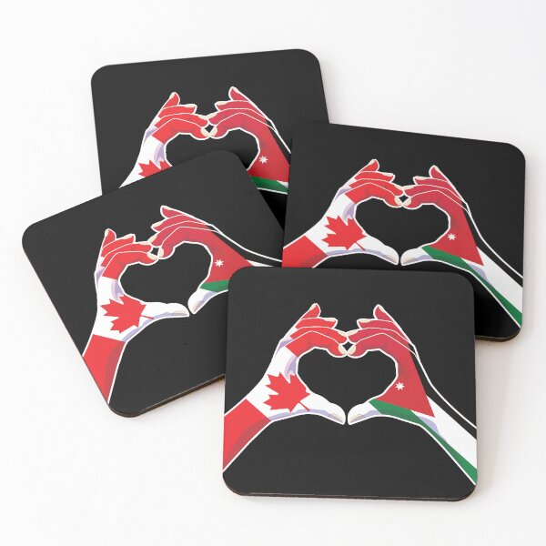 Item preview, Jordanian Jordan Canadian Canada Love Heart Peace designed and sold by FlagX.