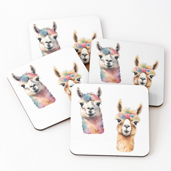 Item preview, Watercolor Llama Duo designed and sold by Fashon1.