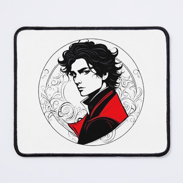 Item preview, The Young Gentleman - Round Minimal Illustration designed and sold by AD-Digital-Art.