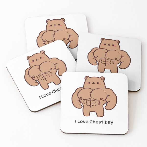 Item preview, I Love Chest Day Bear Version designed and sold by LemuellTrends.