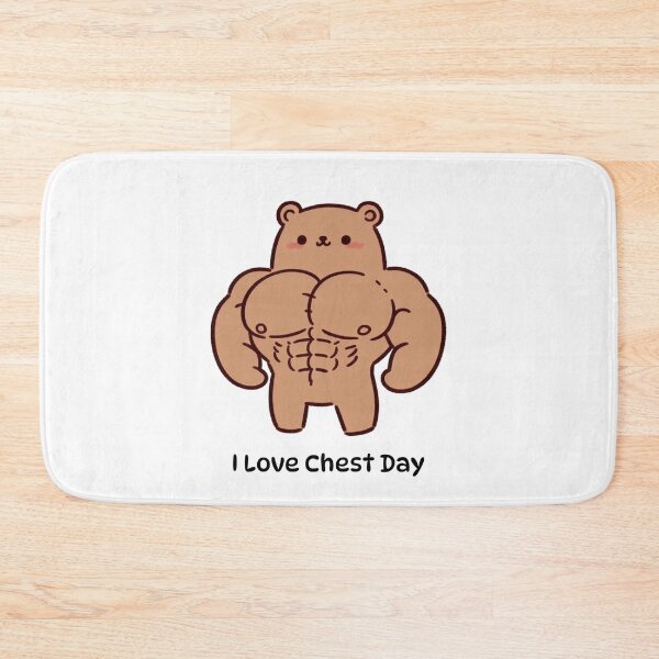Item preview, I Love Chest Day Bear Version designed and sold by LemuellTrends.