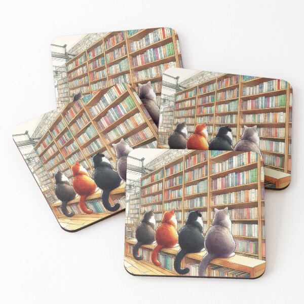 Item preview, Cat's library. designed and sold by growing-mom.
