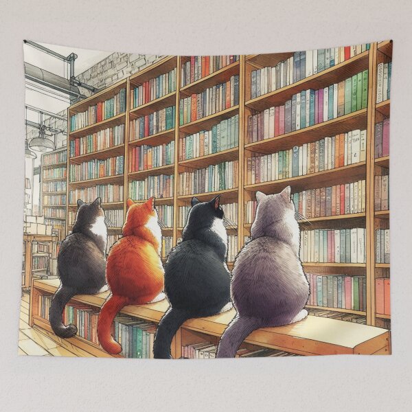 Item preview, Cat's library. designed and sold by growing-mom.