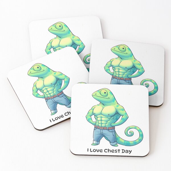 Item preview, I Love Chest Day Chameleon Version designed and sold by LemuellTrends.