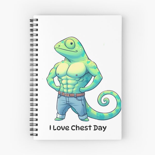 Item preview, I Love Chest Day Chameleon Version designed and sold by LemuellTrends.