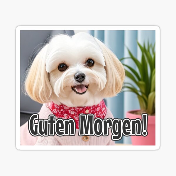 Artikel-Vorschau von KI-generierter Hund 02 „Guten Morgen“, designt und verkauft von Cliff-Qi.