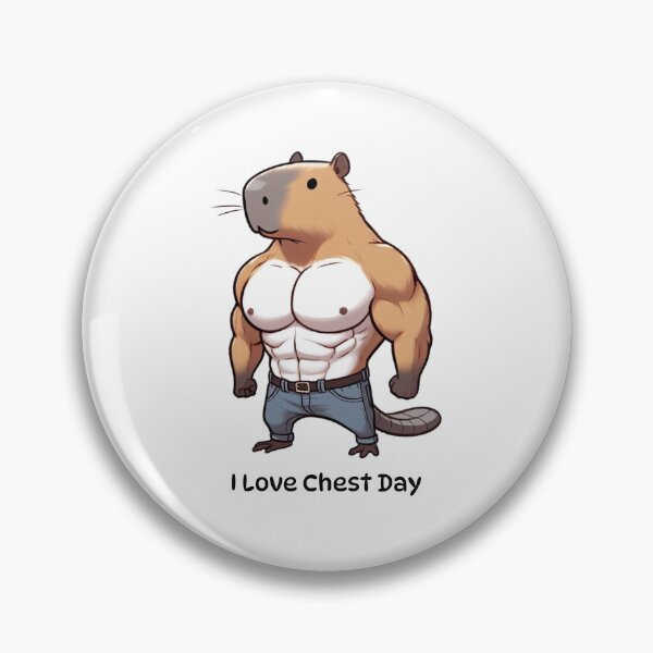 Item preview, I Love Chest Day Capybara Version designed and sold by LemuellTrends.