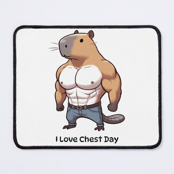 Item preview, I Love Chest Day Capybara Version designed and sold by LemuellTrends.