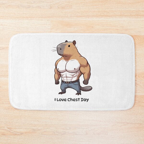 Item preview, I Love Chest Day Capybara Version designed and sold by LemuellTrends.