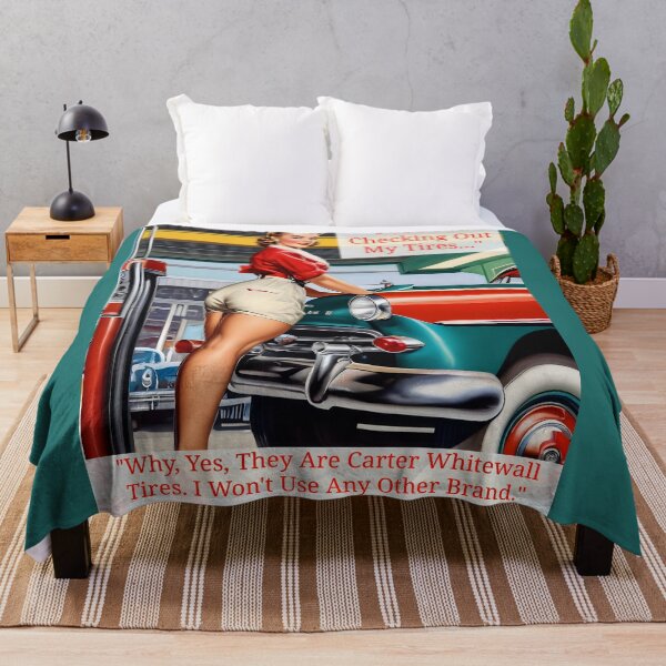 Item preview, 50's Tire Ad Pinup Reimagined - Carter Brand designed and sold by Hall-O-Gram.