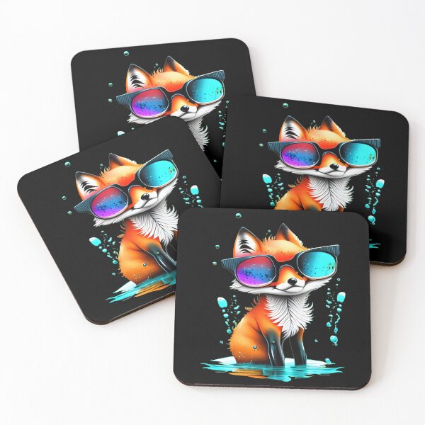 Item preview, Fox Wearing Sunglasses designed and sold by FoxVibes.