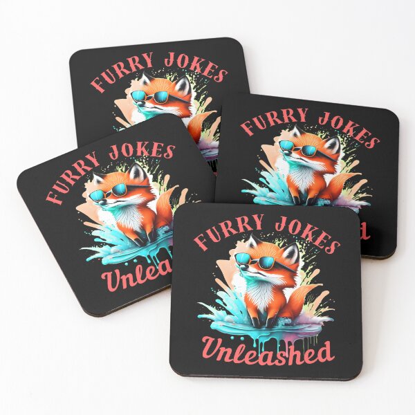 Item preview, Furry Jokes Unleashed. retro fox designed and sold by FoxVibes.