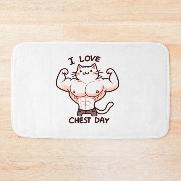 Item preview, I Love Chest Day Cat Version designed and sold by LemuellTrends.