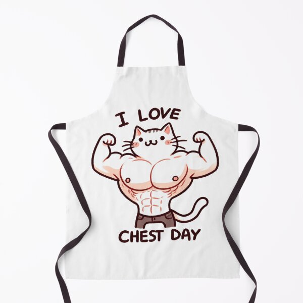 Item preview, I Love Chest Day Cat Version designed and sold by LemuellTrends.