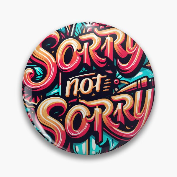 Item preview, Sorry not sorry, typography designed and sold by maxmaj.