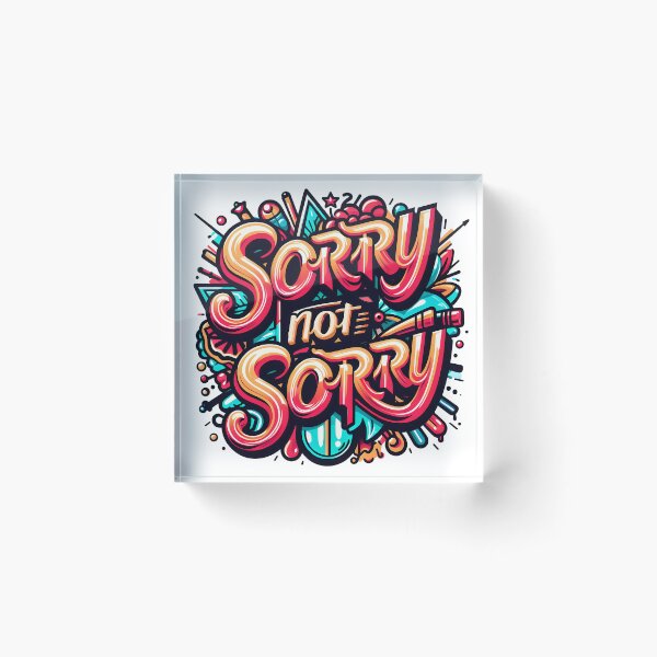 Item preview, Sorry not sorry, typography designed and sold by maxmaj.