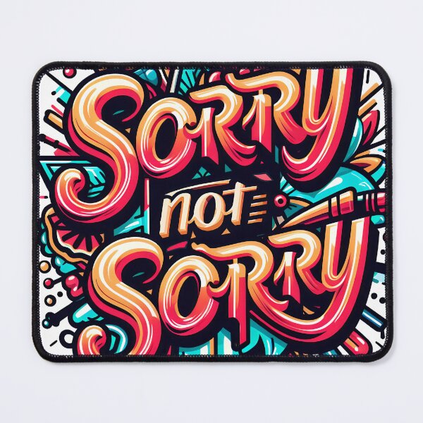Item preview, Sorry not sorry, typography designed and sold by maxmaj.