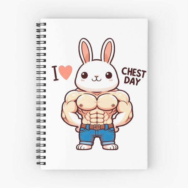 Item preview, I Love Chest Day Bunny Version designed and sold by LemuellTrends.