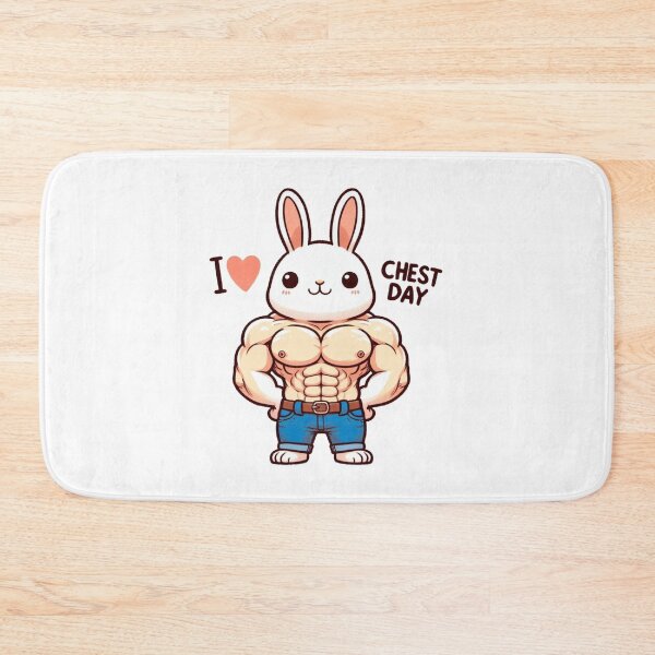 Item preview, I Love Chest Day Bunny Version designed and sold by LemuellTrends.