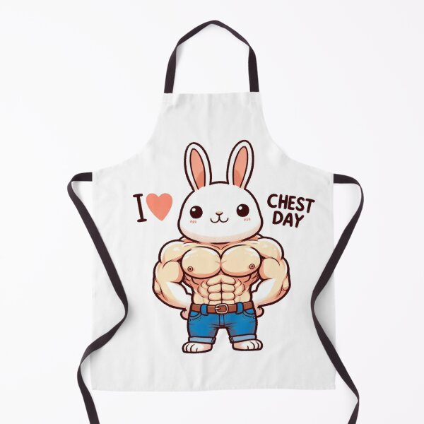 Item preview, I Love Chest Day Bunny Version designed and sold by LemuellTrends.