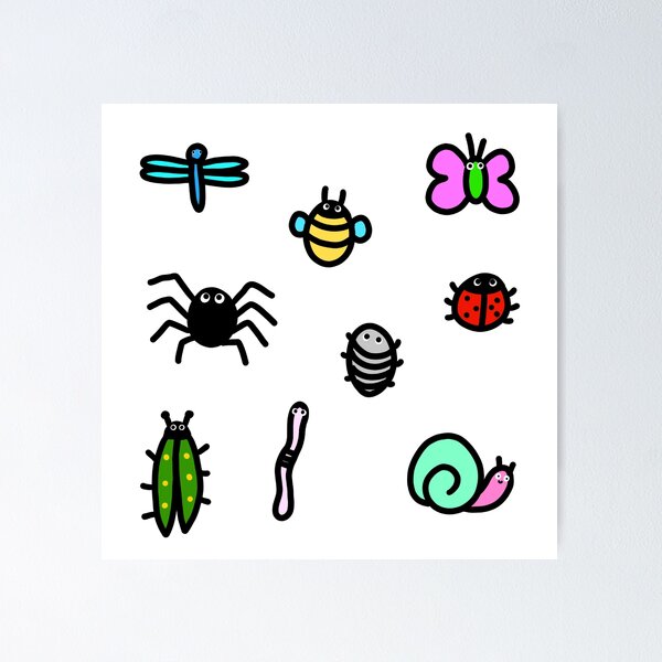 Item preview, Cutie bug sticker pack designed and sold by Maryanne Purcell.