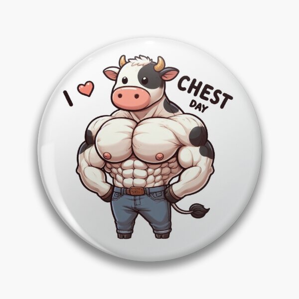 Item preview, I Love Chest Day Cow Version designed and sold by LemuellTrends.
