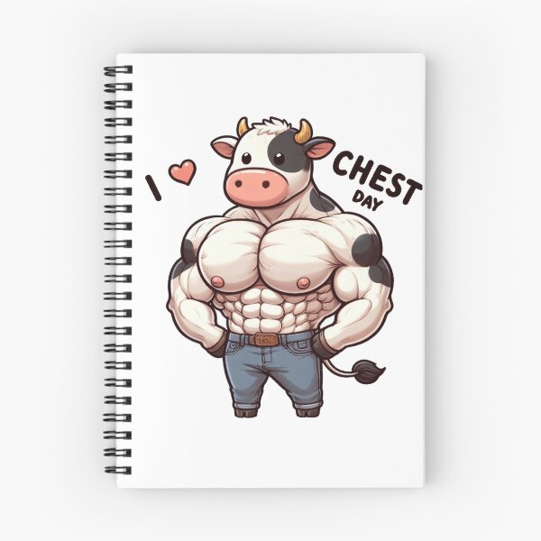 Item preview, I Love Chest Day Cow Version designed and sold by LemuellTrends.