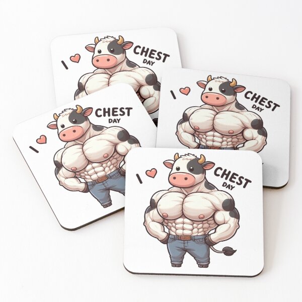 Item preview, I Love Chest Day Cow Version designed and sold by LemuellTrends.