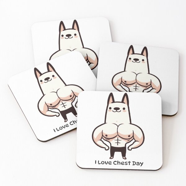 Item preview, I Love Chest Day Dog Version designed and sold by LemuellTrends.