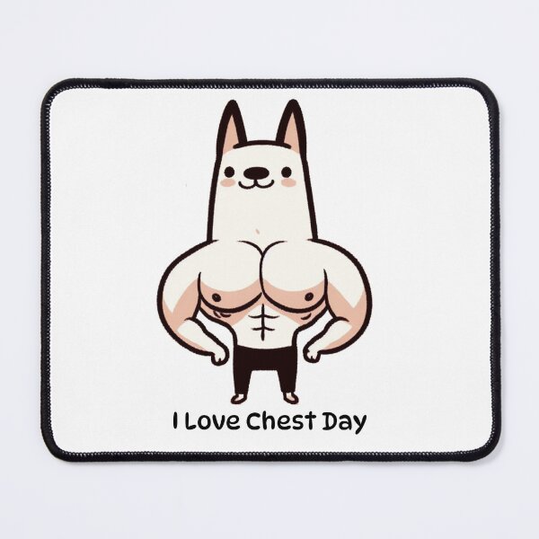 Item preview, I Love Chest Day Dog Version designed and sold by LemuellTrends.