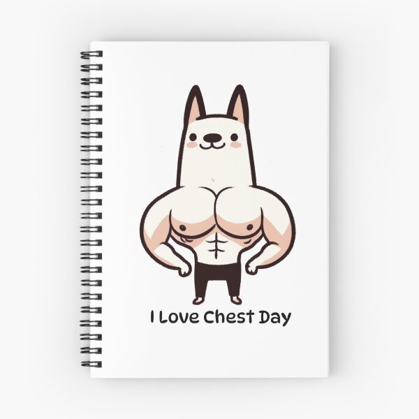 Item preview, I Love Chest Day Dog Version designed and sold by LemuellTrends.