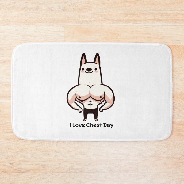Item preview, I Love Chest Day Dog Version designed and sold by LemuellTrends.