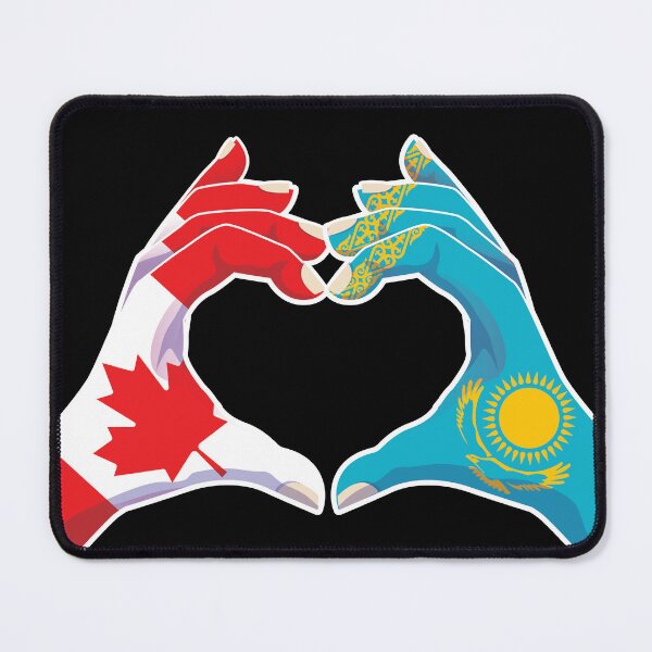 Item preview, Kazakhstan Kazakstan Kazakh Kazak Canadian Canada Love Heart Peace designed and sold by FlagX.