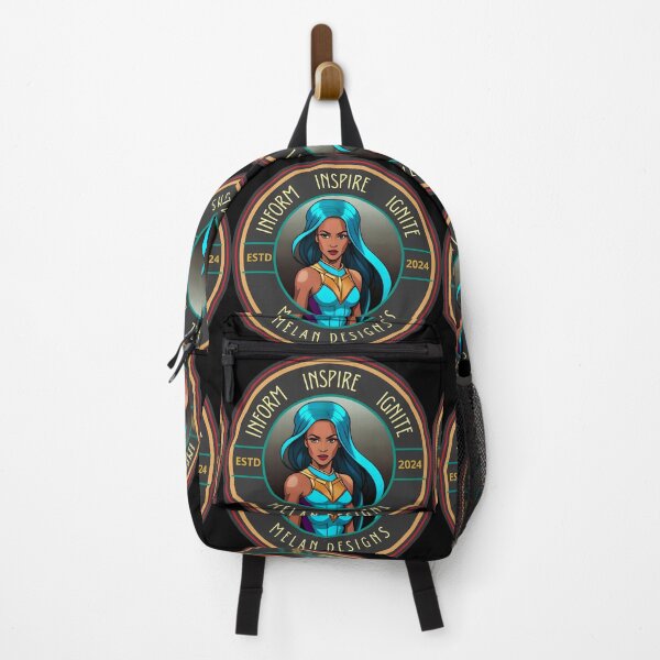 Item preview, Marvelous Superhero Inform Inspire Ignite Inspirational Woman Blue designed and sold by Melan Designs.