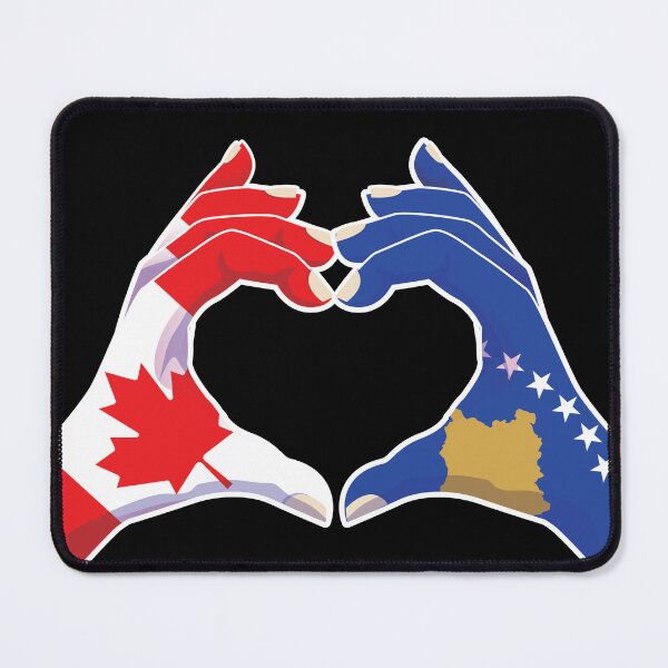 Item preview, Kosovo Kosovar Kosovan Canadian Canada Love Heart Peace designed and sold by FlagX.