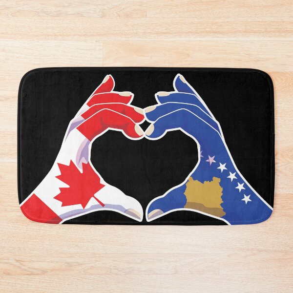 Item preview, Kosovo Kosovar Kosovan Canadian Canada Love Heart Peace designed and sold by FlagX.
