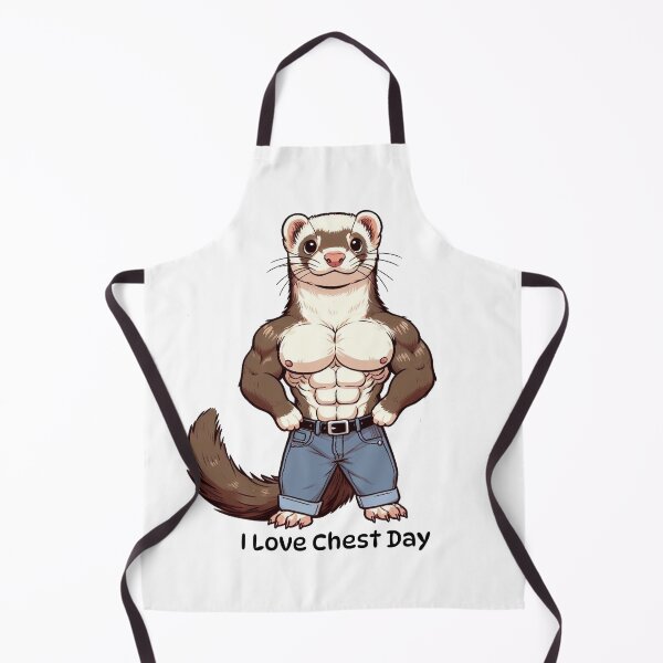 Item preview, I Love Chest Day Ferret Version designed and sold by LemuellTrends.