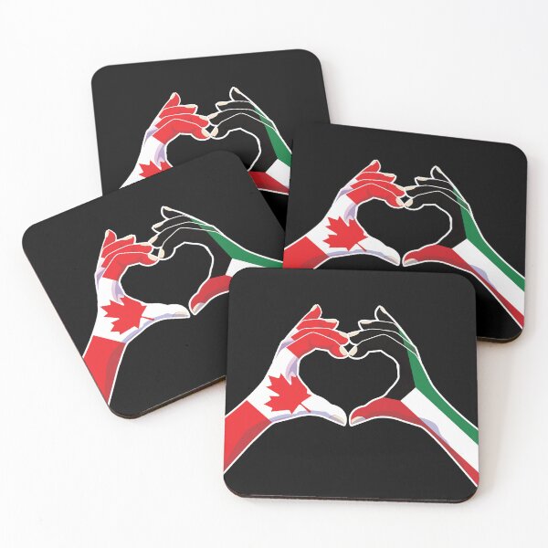 Item preview, Kuwait Kuwaiti Canadian Canada Love Heart Peace designed and sold by FlagX.