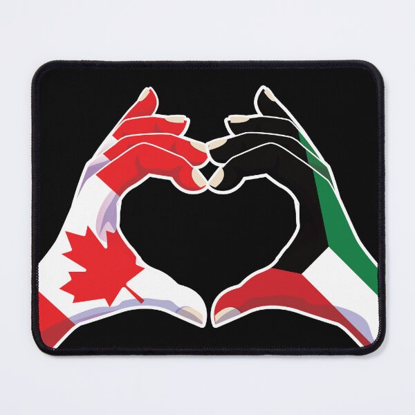 Item preview, Kuwait Kuwaiti Canadian Canada Love Heart Peace designed and sold by FlagX.