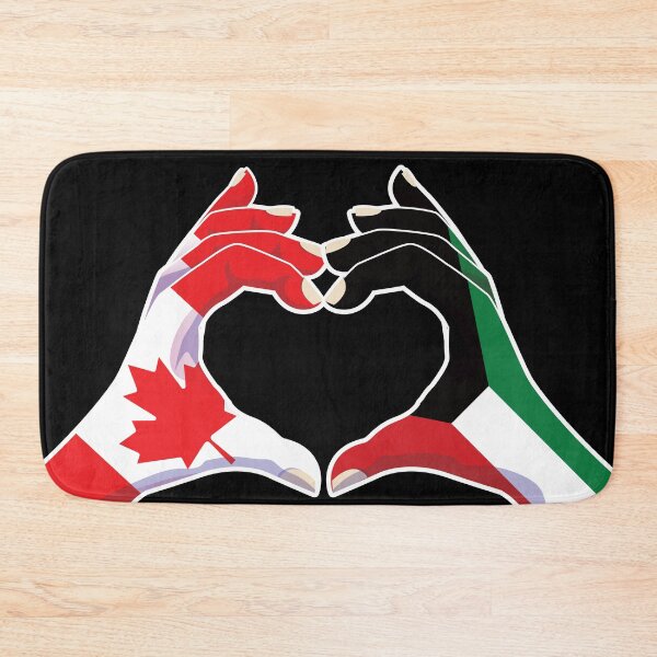 Item preview, Kuwait Kuwaiti Canadian Canada Love Heart Peace designed and sold by FlagX.