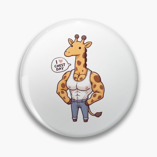 Item preview, I Love Chest Day Giraffe Version designed and sold by LemuellTrends.