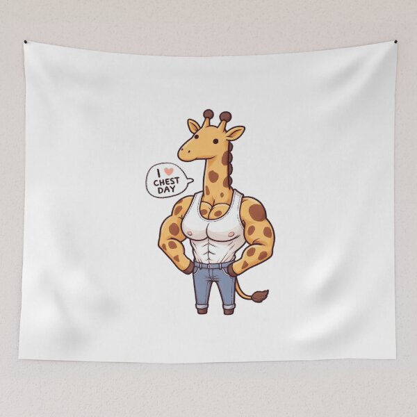 Item preview, I Love Chest Day Giraffe Version designed and sold by LemuellTrends.