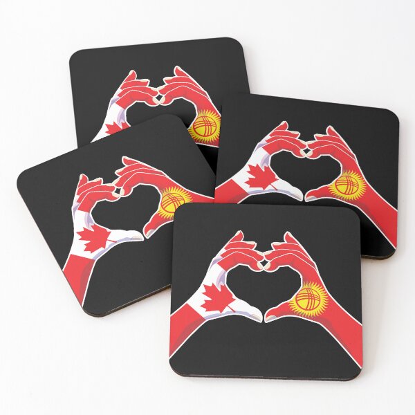 Item preview, Kyrgyzstan Kyrgyz Canada Canadian Love Heart Peace designed and sold by FlagX.
