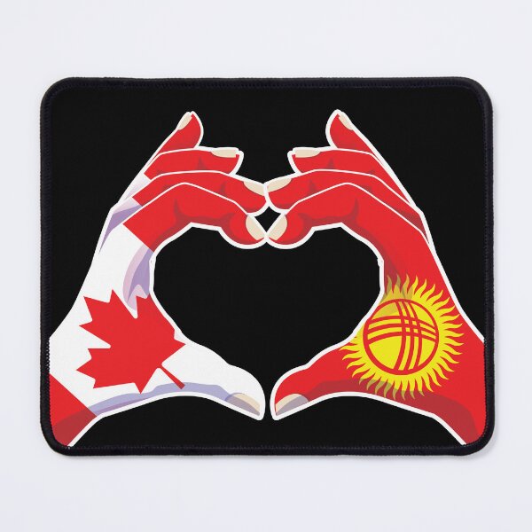 Item preview, Kyrgyzstan Kyrgyz Canada Canadian Love Heart Peace designed and sold by FlagX.
