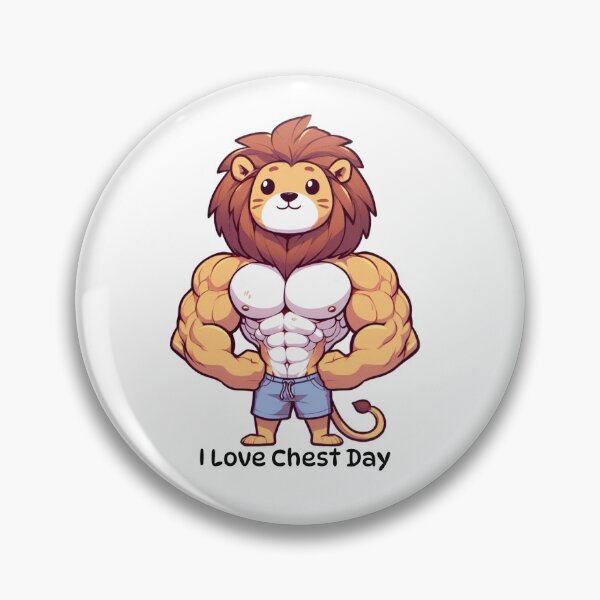 Item preview, I Love Chest Day Lion Version designed and sold by LemuellTrends.