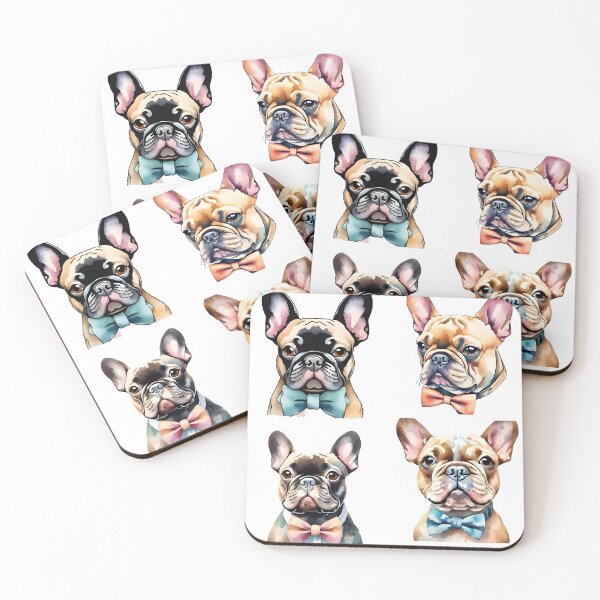 Item preview, Watercolor Gentle French Bulldog Quadro designed and sold by Fashon1.