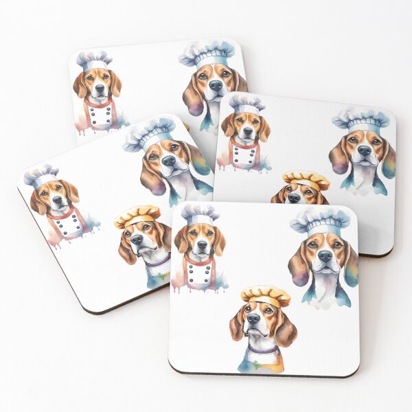 Item preview, Watercolor Bakery Beagle Trio designed and sold by Fashon1.