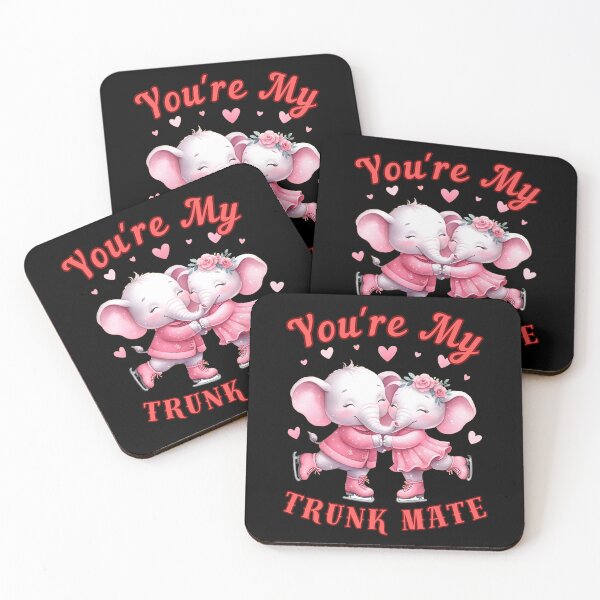 Item preview, You're My Trunk Mate. colorful elephant designed and sold by ElephantVibes.